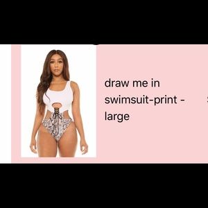 Brand new one piece swimsuit